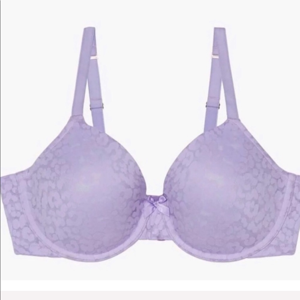 Savage X Fenty purple lace t-shirt bra